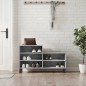 vidaXL Mueble zapatero madera contrachapada gris hormigón 102x36x60 cm vidaXL Mueble zapatero madera contrachapada gris hormigón 102x36x60 cm