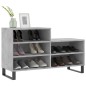 vidaXL Mueble zapatero madera contrachapada gris hormigón 102x36x60 cm vidaXL Mueble zapatero madera contrachapada gris hormigón 102x36x60 cm