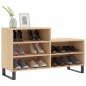 vidaXL Mueble zapatero madera contrachapada roble Sonoma 102x36x60 cm
