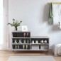 vidaXL Mueble zapatero madera contrachapada gris hormigón 102x36x60 cm vidaXL Mueble zapatero madera contrachapada gris hormigón 102x36x60 cm