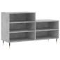 vidaXL Mueble zapatero madera contrachapada gris hormigón 102x36x60 cm vidaXL Mueble zapatero madera contrachapada gris hormigón 102x36x60 cm