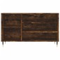 vidaXL Mueble zapatero madera contrachapada roble ahumado 102x36x60 cm vidaXL Mueble zapatero madera contrachapada roble ahumado 102x36x60 cm