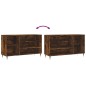 vidaXL Mueble zapatero madera contrachapada roble ahumado 102x36x60 cm vidaXL Mueble zapatero madera contrachapada roble ahumado 102x36x60 cm