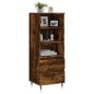 vidaXL Aparador alto madera contrachapada roble ahumado 40x36x110 cm vidaXL Aparador alto madera contrachapada roble ahumado 40x36x110 cm