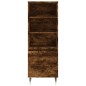 vidaXL Aparador alto madera contrachapada roble ahumado 40x36x110 cm vidaXL Aparador alto madera contrachapada roble ahumado 40x36x110 cm