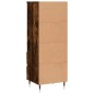 vidaXL Aparador alto madera contrachapada roble ahumado 40x36x110 cm vidaXL Aparador alto madera contrachapada roble ahumado 40x36x110 cm