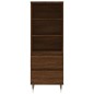 vidaXL Aparador alto madera contrachapada roble marrón 40x36x110 cm vidaXL Aparador alto madera contrachapada roble marrón 40x36x110 cm