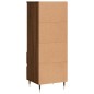 vidaXL Aparador alto madera contrachapada roble marrón 40x36x110 cm vidaXL Aparador alto madera contrachapada roble marrón 40x36x110 cm