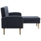 vidaXL Sofá con forma de L tapizado de tela gris oscuro 186x136x79 cm vidaXL Sofá con forma de L tapizado de tela gris oscuro 186x136x79 cm