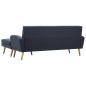 vidaXL Sofá con forma de L tapizado de tela gris oscuro 186x136x79 cm vidaXL Sofá con forma de L tapizado de tela gris oscuro 186x136x79 cm