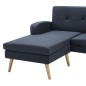 vidaXL Sofá con forma de L tapizado de tela gris oscuro 186x136x79 cm vidaXL Sofá con forma de L tapizado de tela gris oscuro 186x136x79 cm