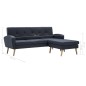 vidaXL Sofá con forma de L tapizado de tela gris oscuro 186x136x79 cm vidaXL Sofá con forma de L tapizado de tela gris oscuro 186x136x79 cm