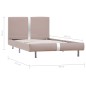 vidaXL Estructura de cama de cuero sintético capuchino 90x200 cm vidaXL Estructura de cama de cuero sintético capuchino 90x200 cm