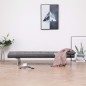 vidaXL Sofá cama con dos almohadas de cuero sintético gris vidaXL Sofá cama con dos almohadas de cuero sintético gris