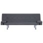 vidaXL Sofá cama con dos almohadas de cuero sintético gris vidaXL Sofá cama con dos almohadas de cuero sintético gris