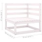 vidaXL Juego de muebles de jardín 6 pzas y cojines madera pino maciza vidaXL Juego de muebles de jardín 6 pzas y cojines madera pino maciza