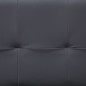 vidaXL Sofá cama con dos almohadas de cuero sintético gris vidaXL Sofá cama con dos almohadas de cuero sintético gris