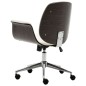 vidaXL Silla de oficina de madera curvada y cuero sintético blanco vidaXL Silla de oficina de madera curvada y cuero sintético blanco