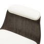 vidaXL Silla de oficina de madera curvada y cuero sintético blanco vidaXL Silla de oficina de madera curvada y cuero sintético blanco