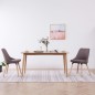 vidaXL Sillas de comedor 2 unidades tela gris taupé vidaXL Sillas de comedor 2 unidades tela gris taupé