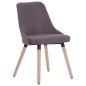 vidaXL Sillas de comedor 2 unidades tela gris taupé vidaXL Sillas de comedor 2 unidades tela gris taupé