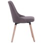vidaXL Sillas de comedor 2 unidades tela gris taupé vidaXL Sillas de comedor 2 unidades tela gris taupé