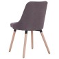 vidaXL Sillas de comedor 2 unidades tela gris taupé vidaXL Sillas de comedor 2 unidades tela gris taupé