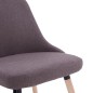 vidaXL Sillas de comedor 2 unidades tela gris taupé vidaXL Sillas de comedor 2 unidades tela gris taupé