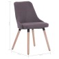 vidaXL Sillas de comedor 2 unidades tela gris taupé vidaXL Sillas de comedor 2 unidades tela gris taupé