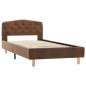 vidaXL Estructura de cama de piel de ante artificial marrón 90x200 cm vidaXL Estructura de cama de piel de ante artificial marrón 90x200 cm