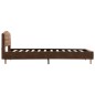 vidaXL Estructura de cama de piel de ante artificial marrón 90x200 cm vidaXL Estructura de cama de piel de ante artificial marrón 90x200 cm
