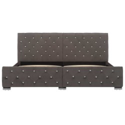 vidaXL Estructura de cama de terciopelo gris 180x200 cm