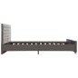 vidaXL Estructura de cama de terciopelo gris 180x200 cm vidaXL Estructura de cama de terciopelo gris 180x200 cm