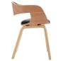 vidaXL Sillas de comedor 2 unidades madera curvada y cuero sintético vidaXL Sillas de comedor 2 unidades madera curvada y cuero sintético