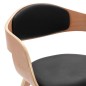 vidaXL Sillas de comedor 2 unidades madera curvada y cuero sintético vidaXL Sillas de comedor 2 unidades madera curvada y cuero sintético