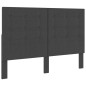 vidaXL Cabecero copetudo de tela gris oscuro 140x200 cm vidaXL Cabecero copetudo de tela gris oscuro 140x200 cm