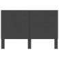vidaXL Cabecero copetudo de tela gris oscuro 140x200 cm vidaXL Cabecero copetudo de tela gris oscuro 140x200 cm