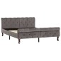 vidaXL Estructura de cama de terciopelo gris 140x200 cm