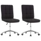 vidaXL Sillas de comedor 2 unidades tela negra vidaXL Sillas de comedor 2 unidades tela negra