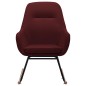 vidaXL Silla mecedora de tela rojo vino tinto vidaXL Silla mecedora de tela rojo vino tinto