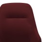 vidaXL Silla mecedora de tela rojo vino tinto vidaXL Silla mecedora de tela rojo vino tinto