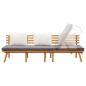 vidaXL Sofá de jardín madera de acacia maciza 200x65 cm vidaXL Sofá de jardín madera de acacia maciza 200x65 cm