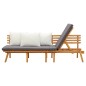 vidaXL Sofá de jardín madera de acacia maciza 200x65 cm vidaXL Sofá de jardín madera de acacia maciza 200x65 cm