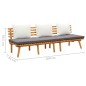 vidaXL Sofá de jardín madera de acacia maciza 200x65 cm vidaXL Sofá de jardín madera de acacia maciza 200x65 cm