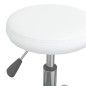 vidaXL Silla de oficina giratoria de cuero sintético blanco vidaXL Silla de oficina giratoria de cuero sintético blanco
