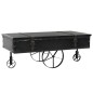 vidaXL Mesa de centro de madera MDF y abeto 110x55x43 cm vidaXL Mesa de centro de madera MDF y abeto 110x55x43 cm