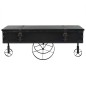 vidaXL Mesa de centro de madera MDF y abeto 110x55x43 cm vidaXL Mesa de centro de madera MDF y abeto 110x55x43 cm