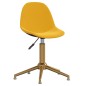 vidaXL Sillas de comedor giratorias 2 uds terciopelo amarillo mostaza