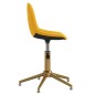 vidaXL Sillas de comedor giratorias 2 uds terciopelo amarillo mostaza