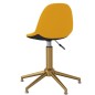vidaXL Sillas de comedor giratorias 2 uds terciopelo amarillo mostaza